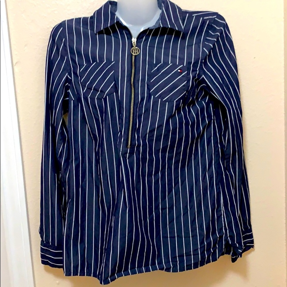 Tommy Hilfiger Half-Zipover Top (Petite XS)‎